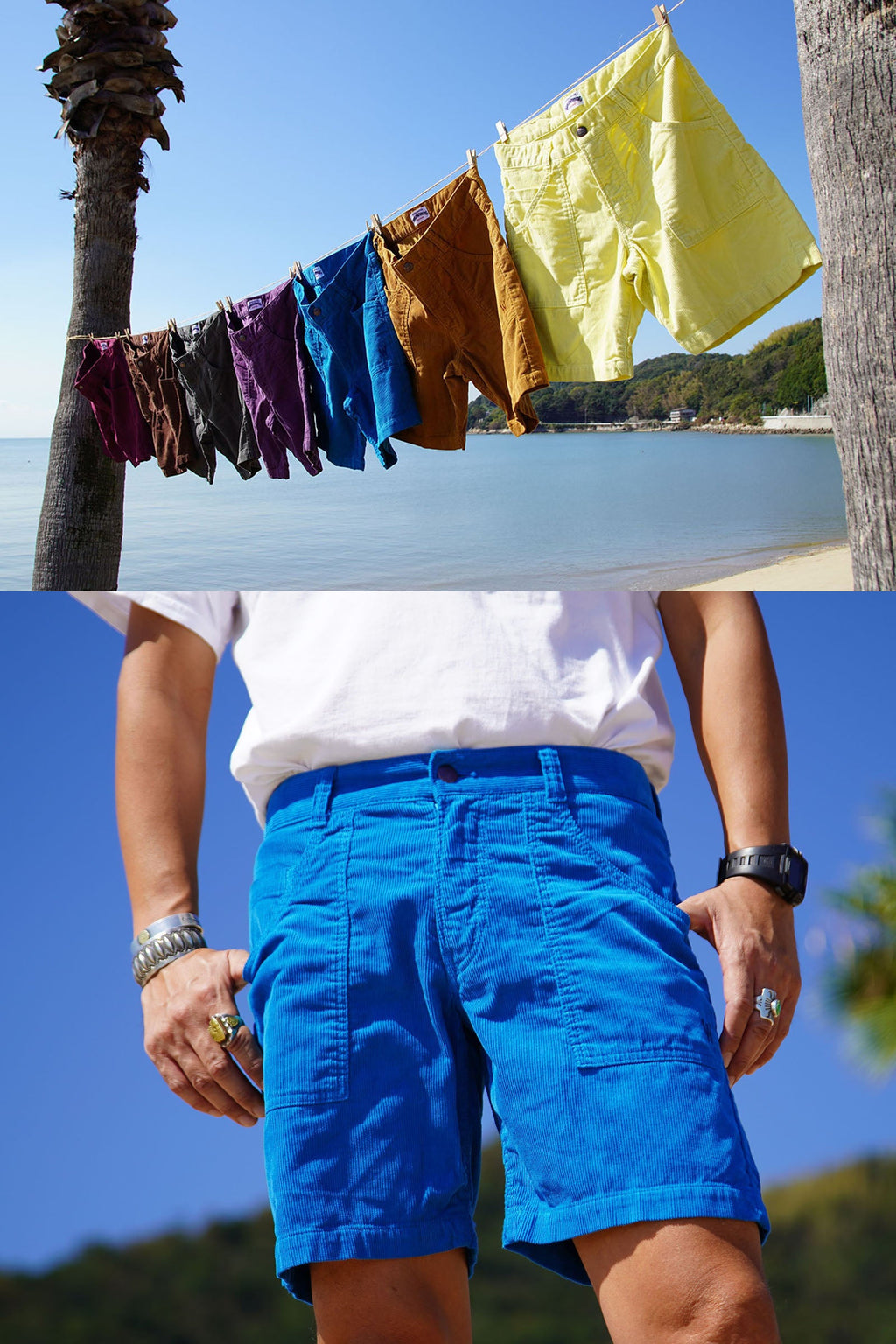 WR777M-57B World Workers Beach Corduroy Shorts