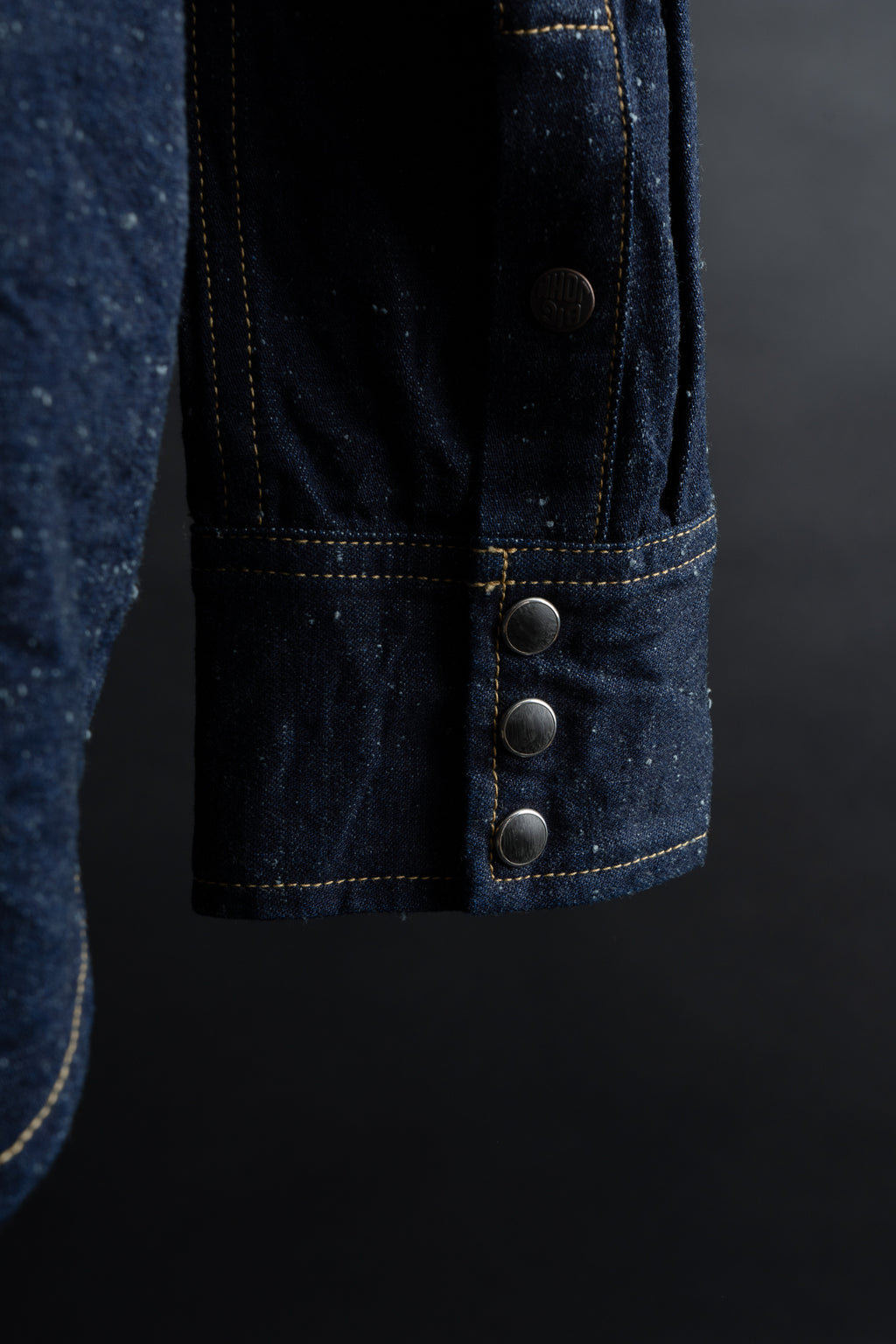 MS004E (001) 10oz SELVADGE DENIM WESTERN SHIRTS