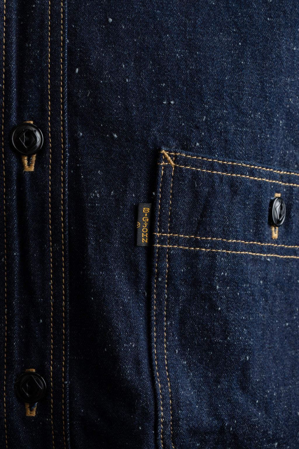 MS005E (001) 10oz SELVADGE DENIM WORK SHIRTS