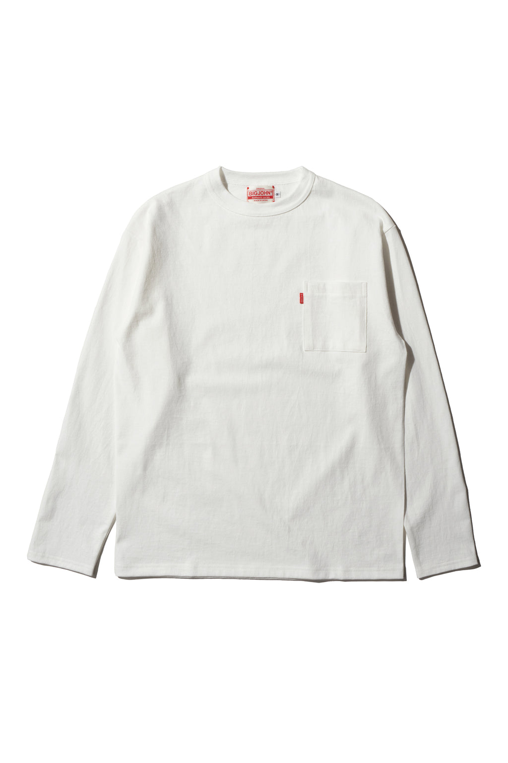 MTS14M (69)  丸胴 長袖 POCKET Tee ホワイト