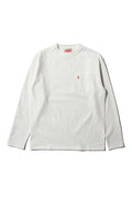 MTS14M (69)  丸胴 長袖 POCKET Tee ホワイト