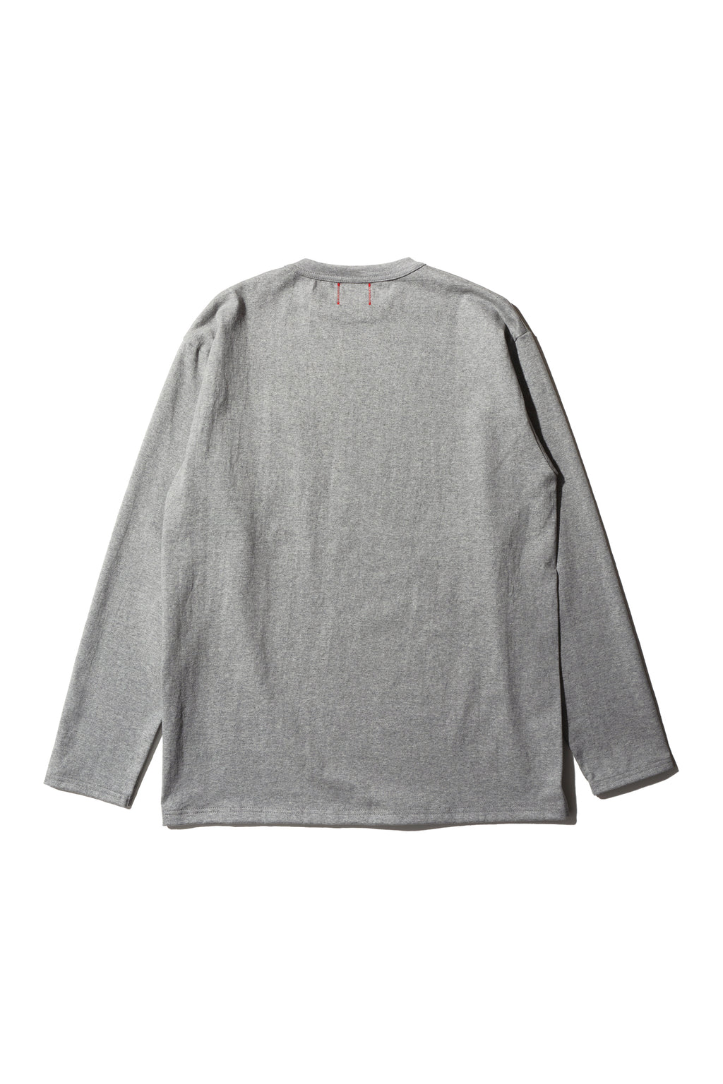 MTS14M (64)  丸胴 長袖 POCKET Tee 杢グレー