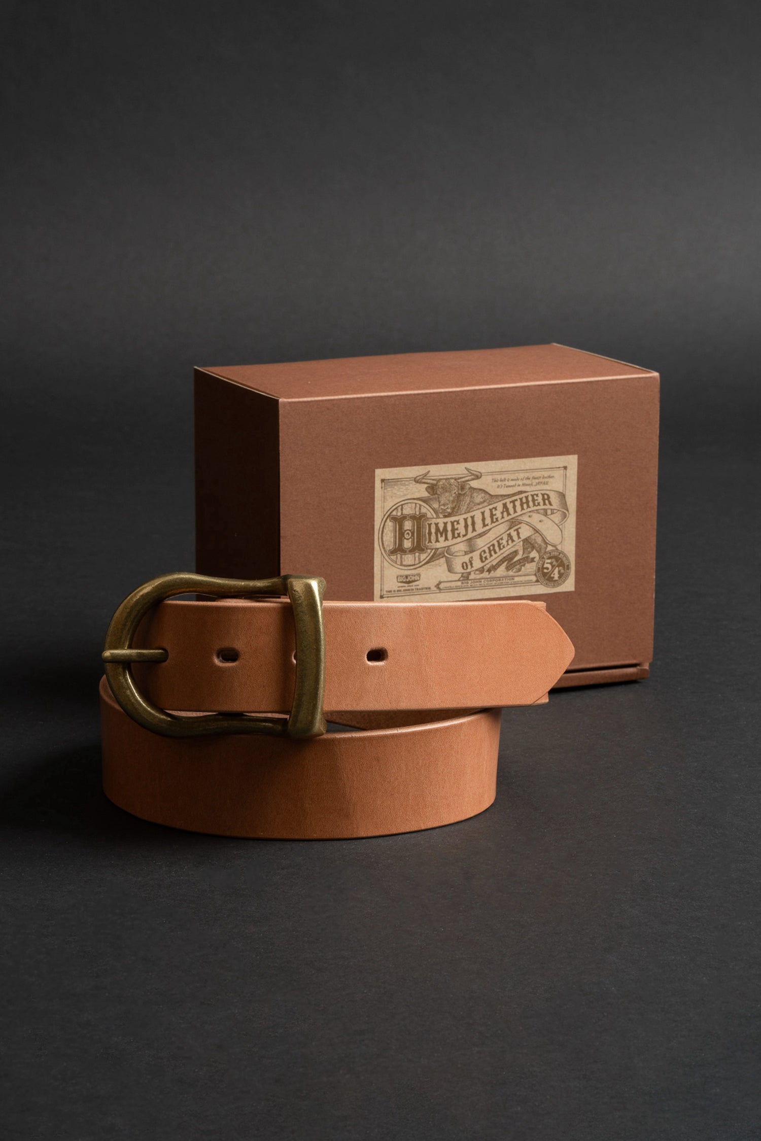 VBLT05 (NC) 姫路レザー ピットオイルレザーベルト HIMEJI LEATHER ORIGINAL BELT