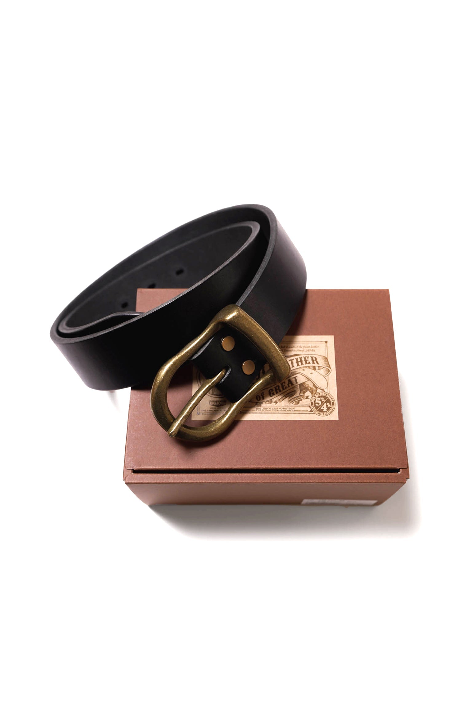 VBLT02 (BK) 5ミリ厚 姫路レザーベルト HIMEJI LEATHER ORIGINAL BELT