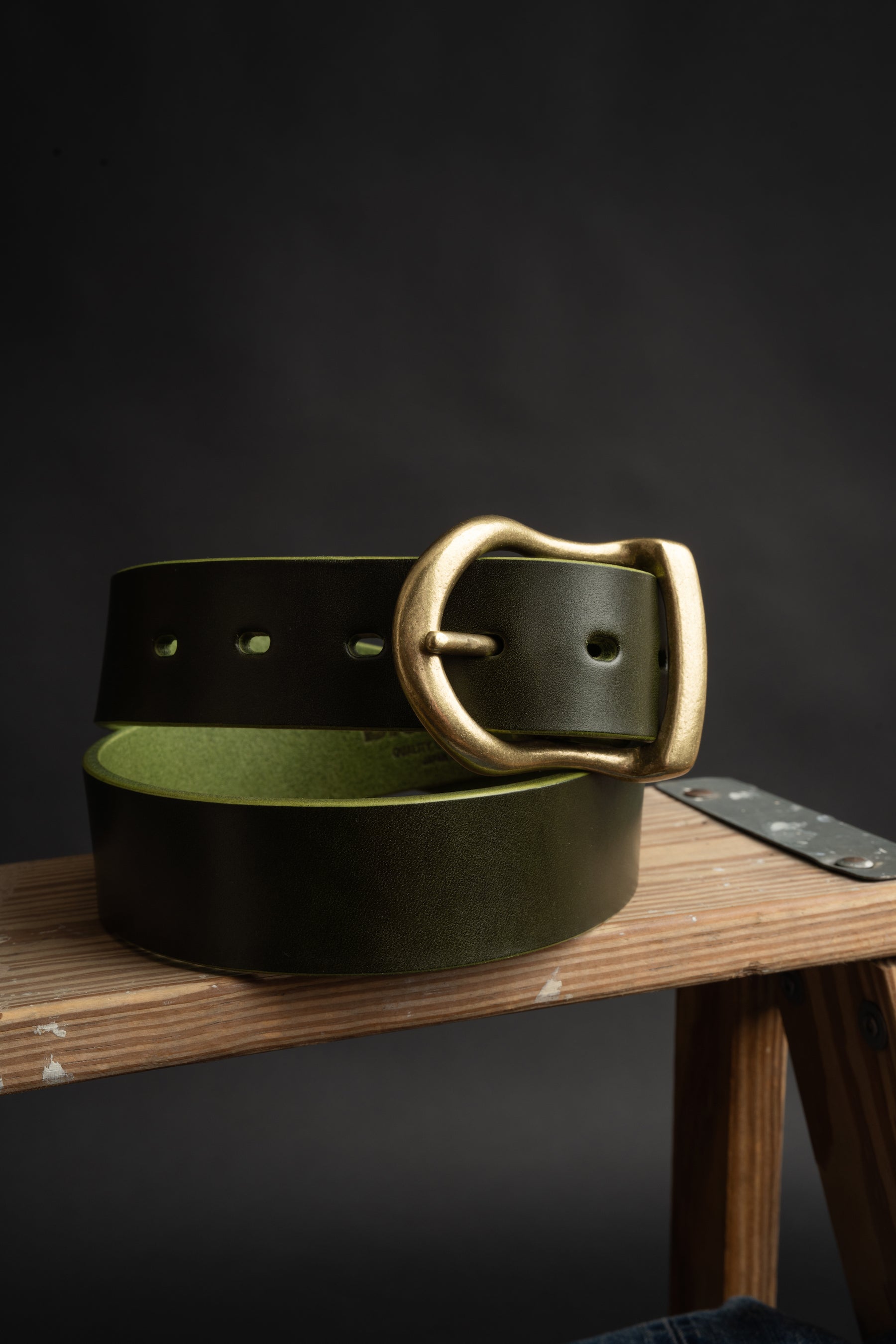 VBLT02 (OL) 5ミリ厚 姫路レザーベルト HIMEJI LEATHER ORIGINAL BELT