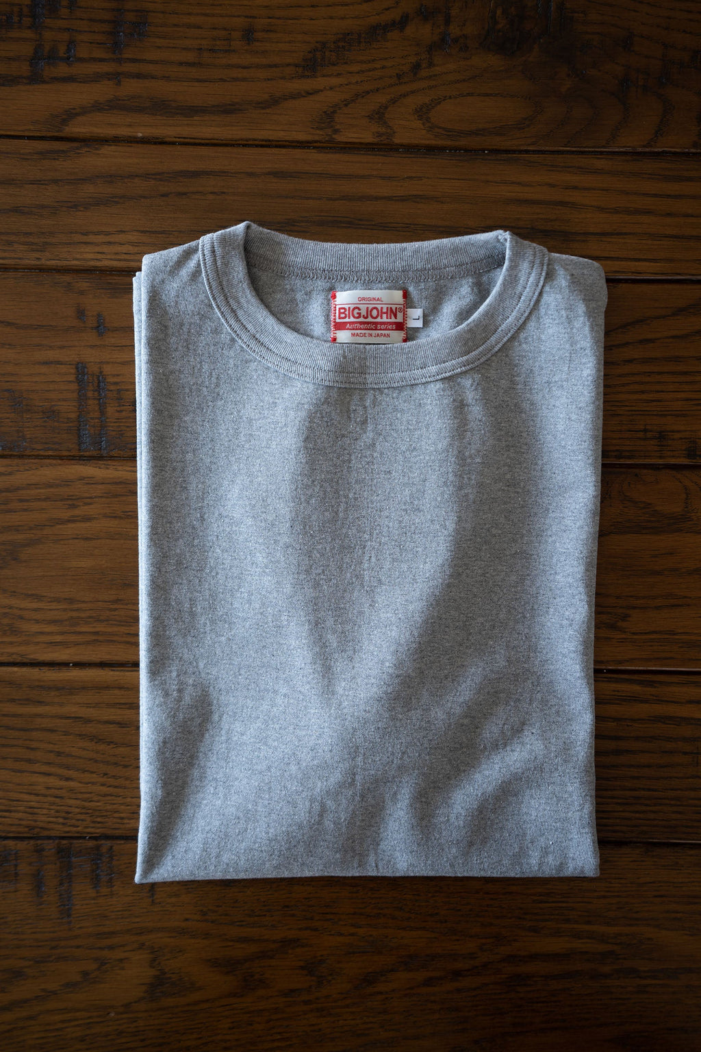 MTS13M (64)  丸胴 長袖 Tee 杢グレー