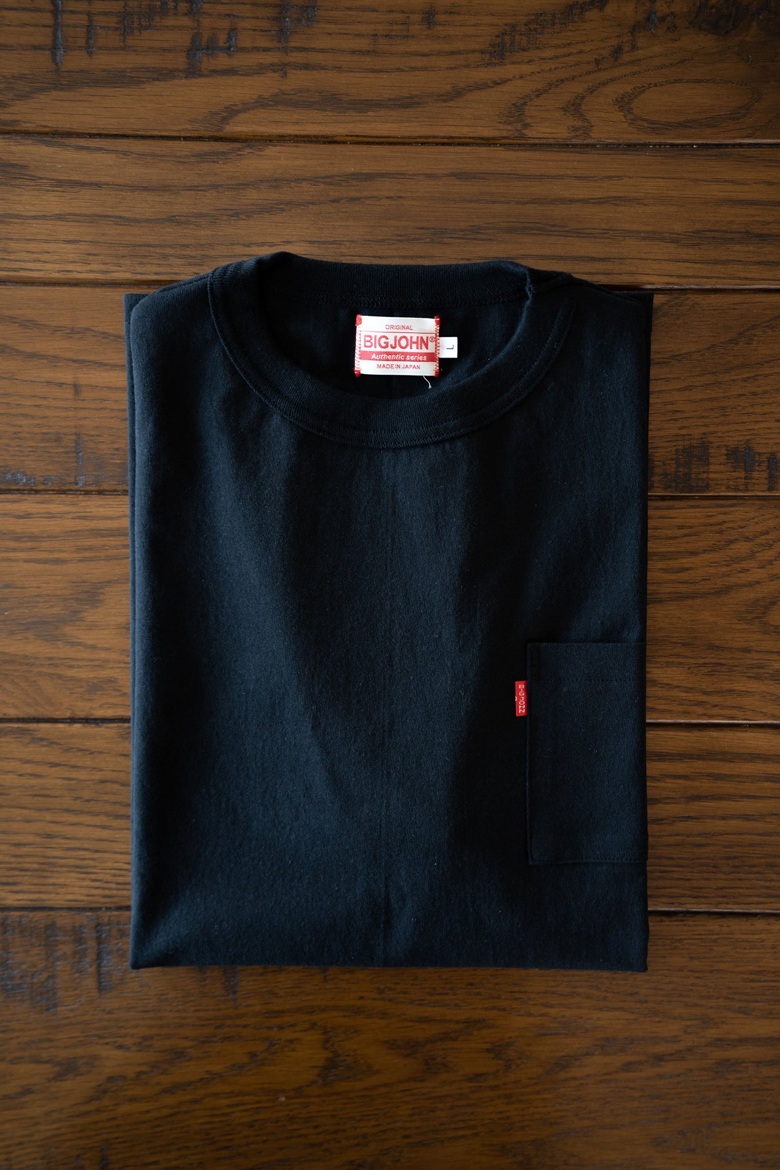 MTS14M (61) 丸胴 長袖 POCKET Tee ブラック