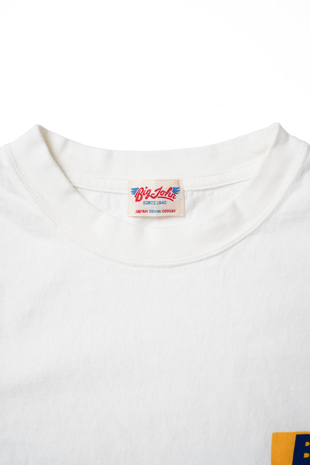 MTE002 (69) 丸胴 Tee BIG JOHN WHITE
