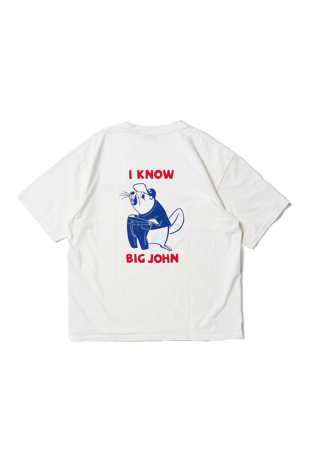 MTE001 (69) 丸胴 Tee BEAVER WHITE