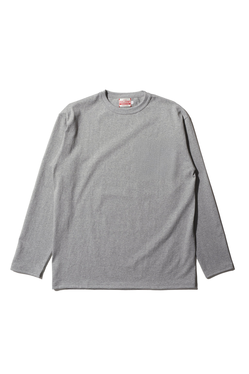 MTS13M (64)  丸胴 長袖 Tee 杢グレー