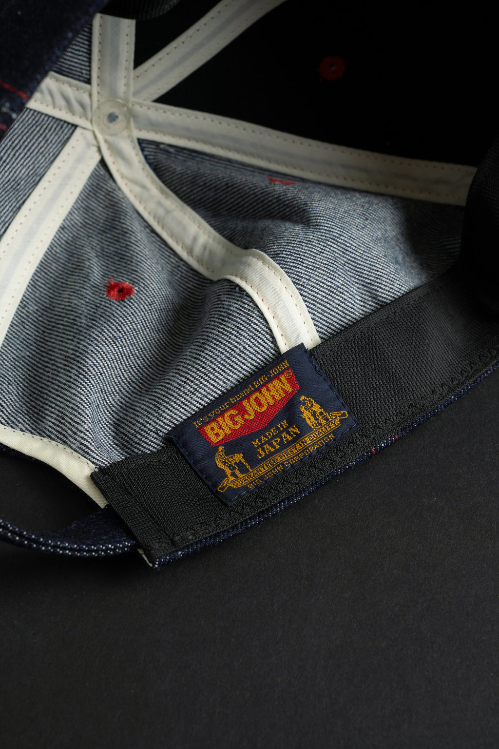 VBBJ045 (01RR) BJ BASEBALL CAP - Red Stitch
