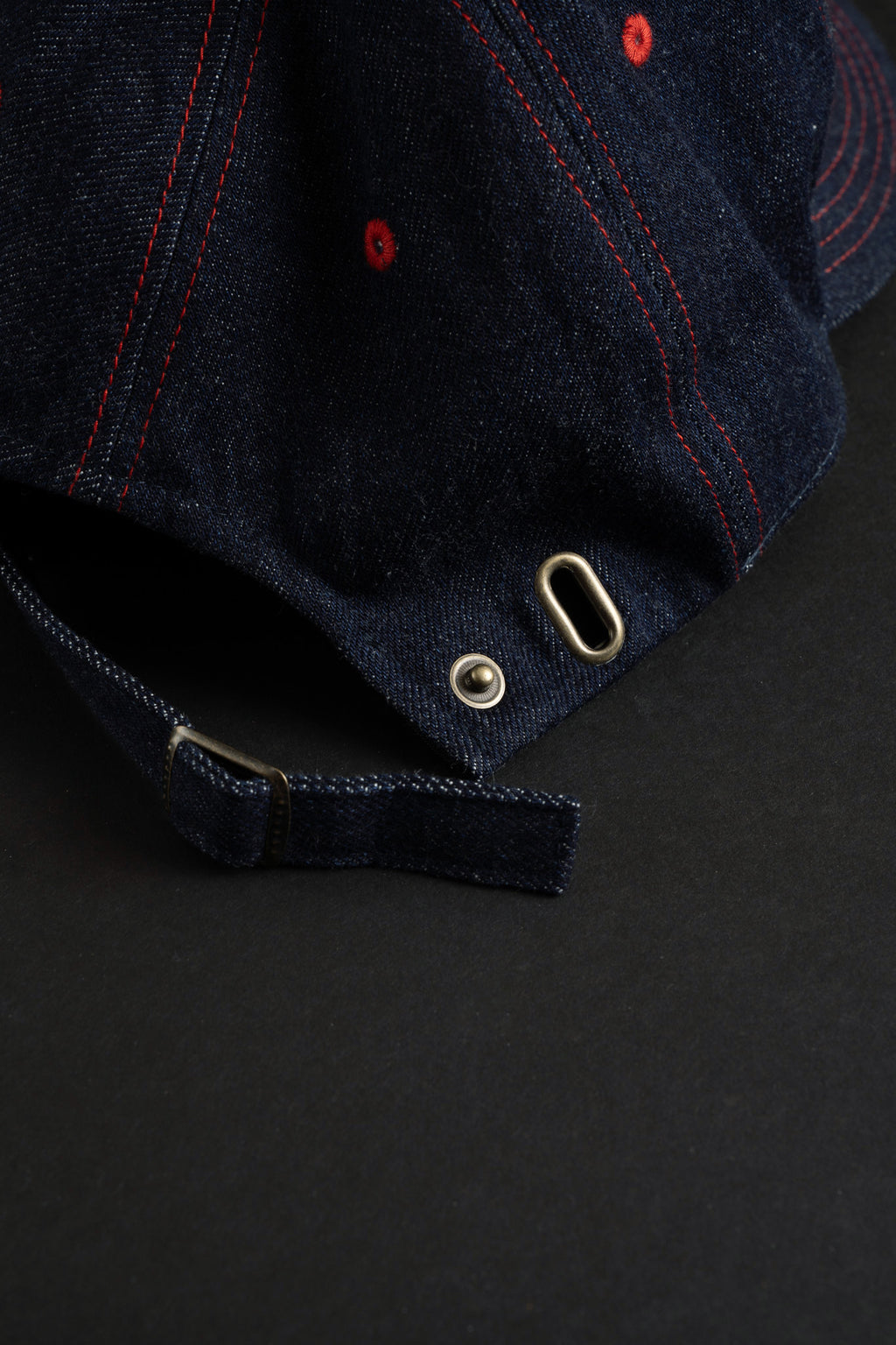 VBBJ045 (01RR) BJ BASEBALL CAP - Red Stitch