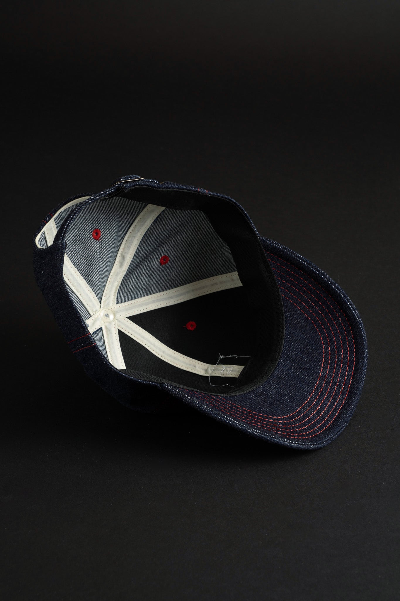 VBBJ045 (01RR) BJ BASEBALL CAP - Red Stitch