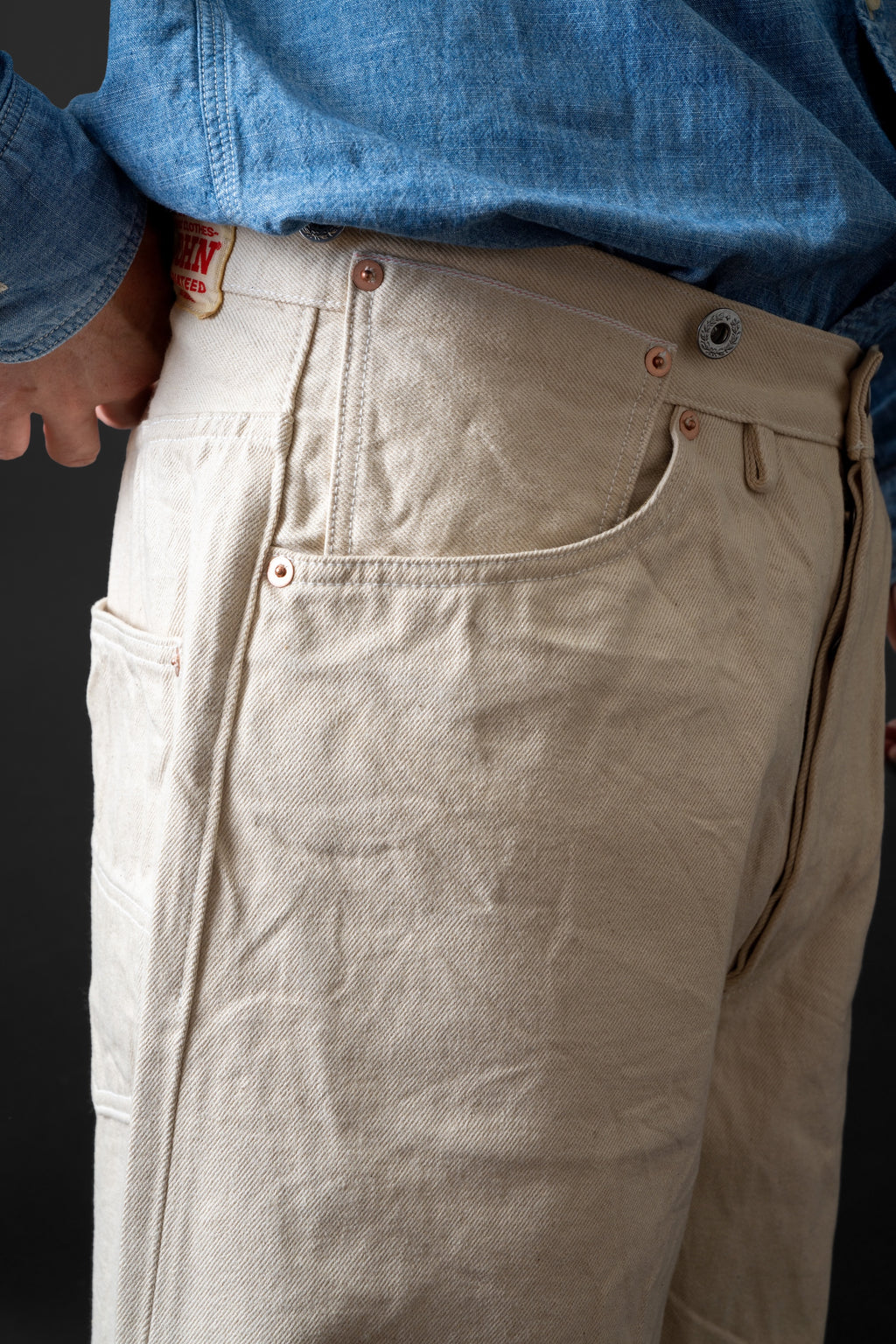 M101S(66) WAIST OVERALL DUCK kinari