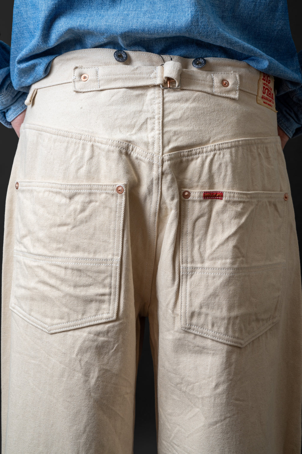 M101S(66) WAIST OVERALL DUCK kinari