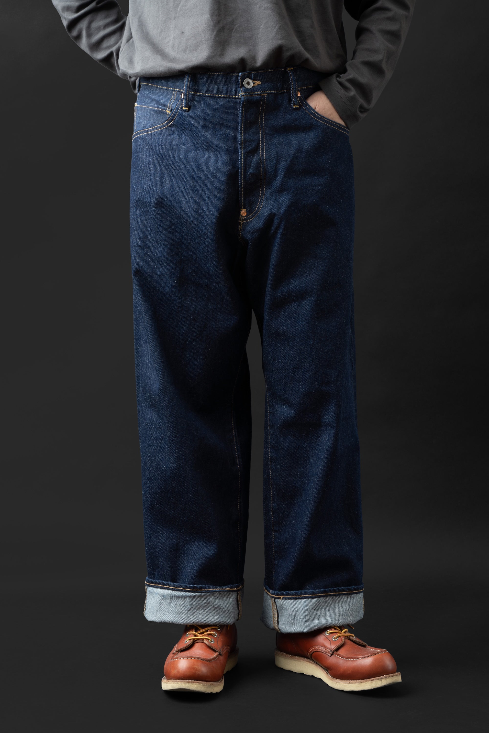 M1015RC (HAI) GLABEL本藍枷染WILD DUCK JEANS