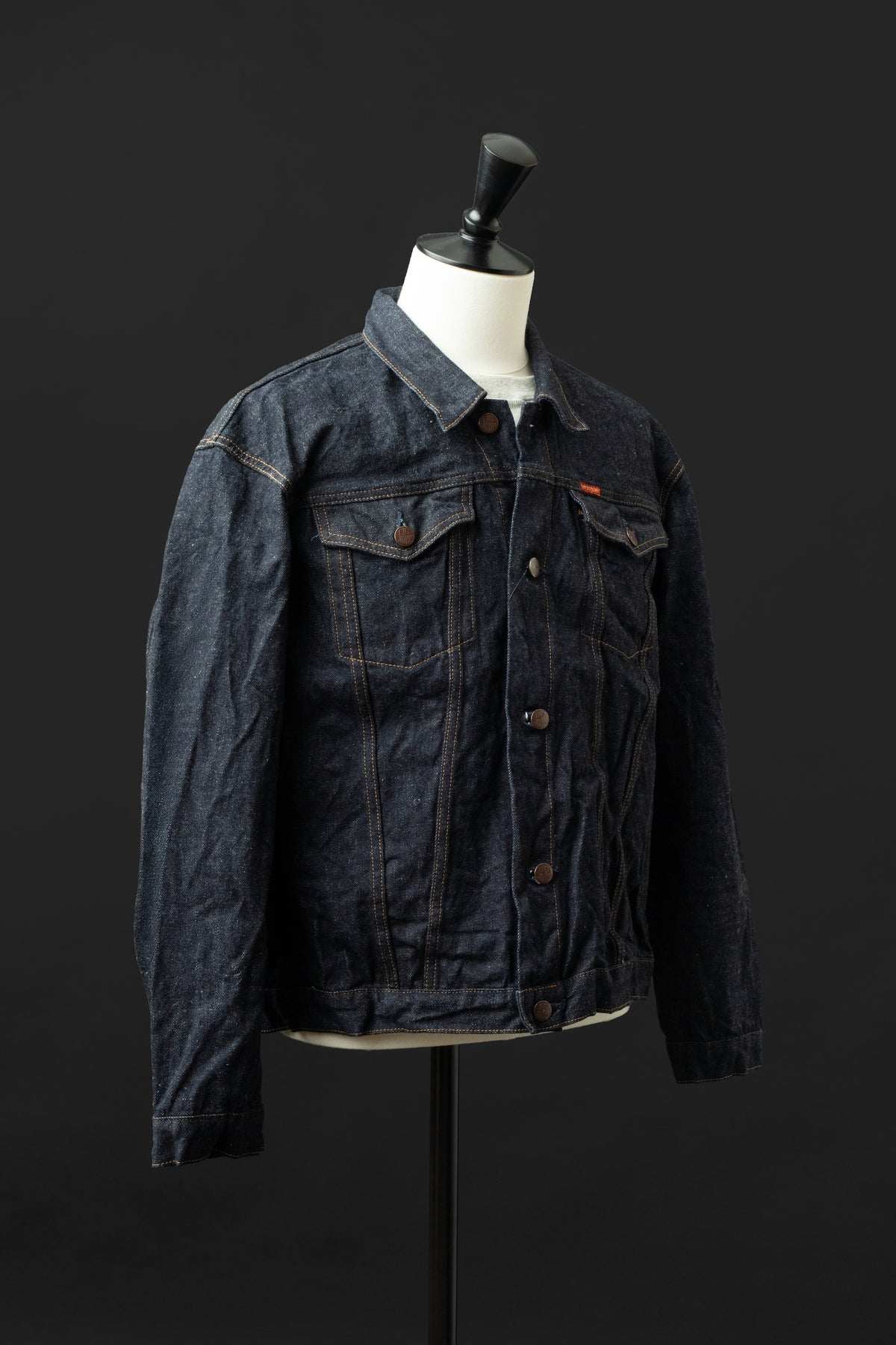 S6953WS (001) ISHIKAWADAI DENIM TRUCKER JACKET | SUVIN GOLD