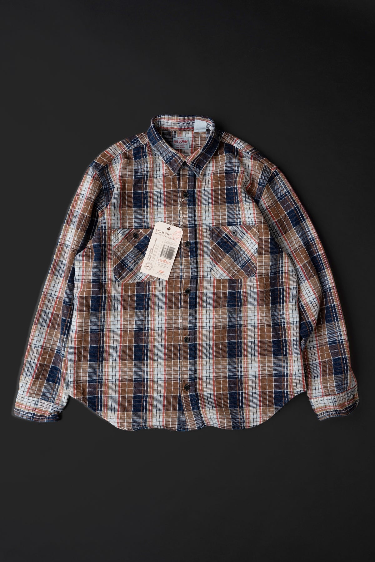 MS001G (REC) INDIGO CHECK HEAVY FLANNEL SHIRT