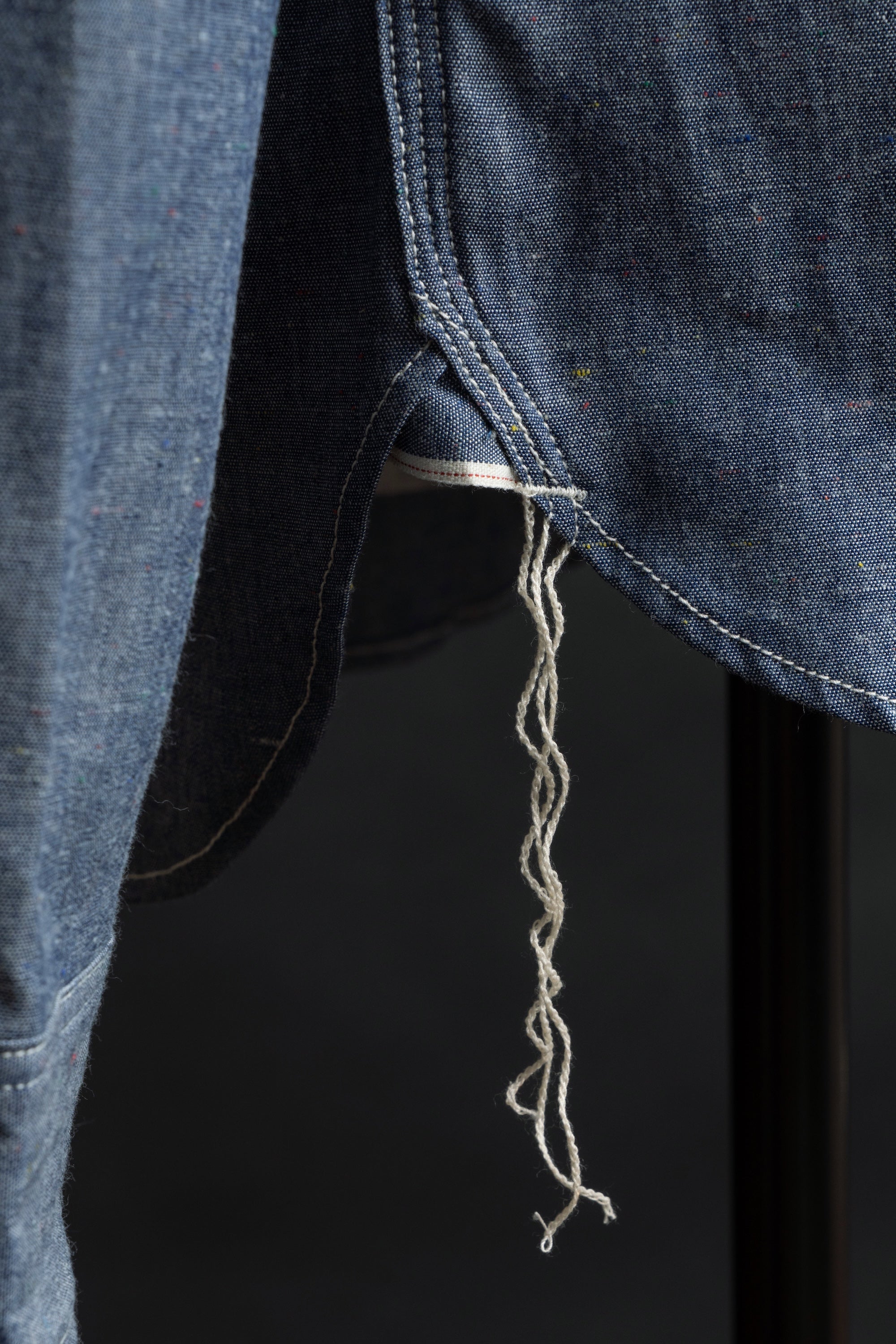 MS004R (01C) Color Nep Selvedge Chambray Shirt