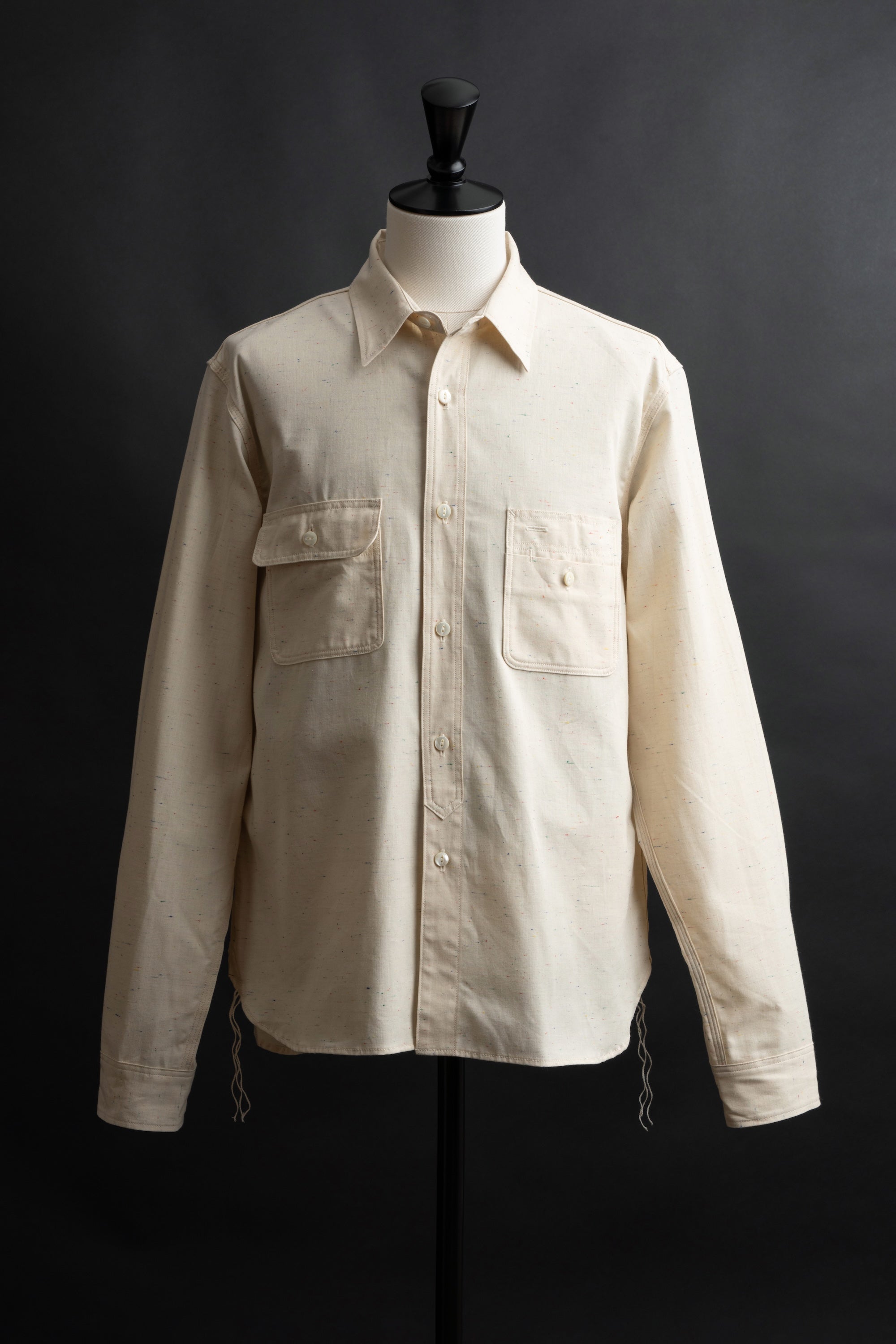 MS004R (66C) Color Nep Selvedge Chambray Shirt