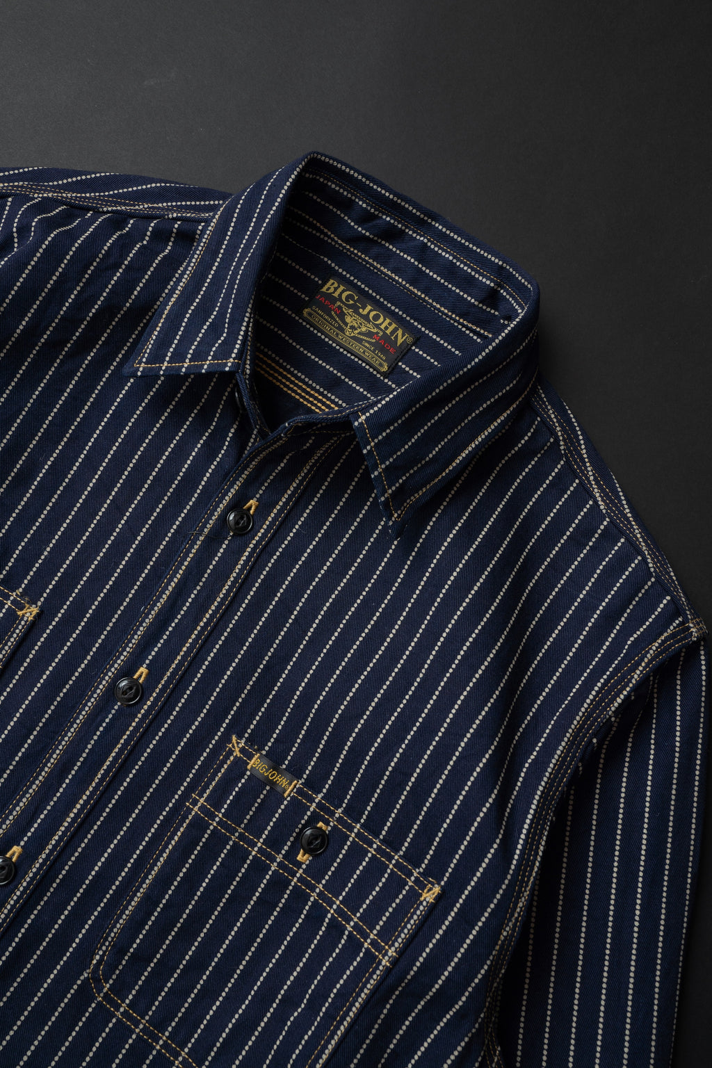 MS005E (055P) 10oz SELVAGE WORK SHIRT WABASH