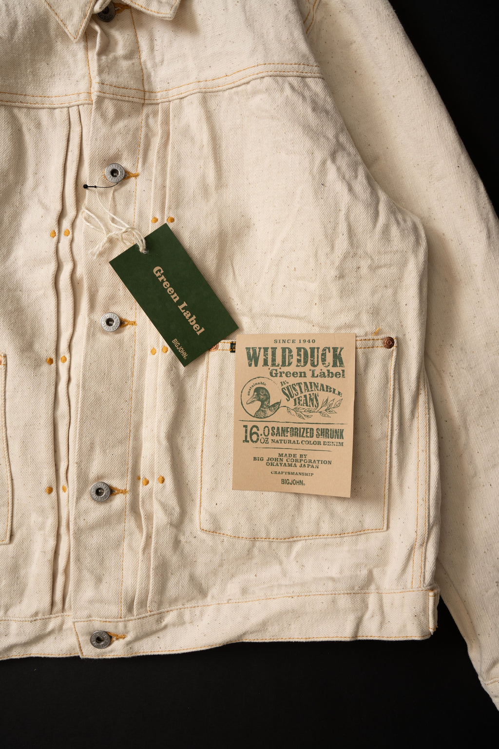 M6013RC (SPS　DUCK刺繍) GR LABEL WILD DUCK JACKET DUCK EMB Natural