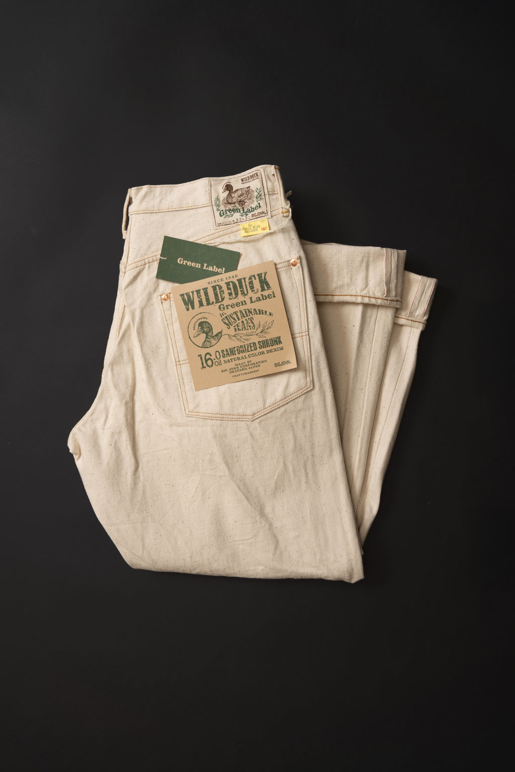 M1012RC (66) GR LABEL WILD DUCK JEANS Natural