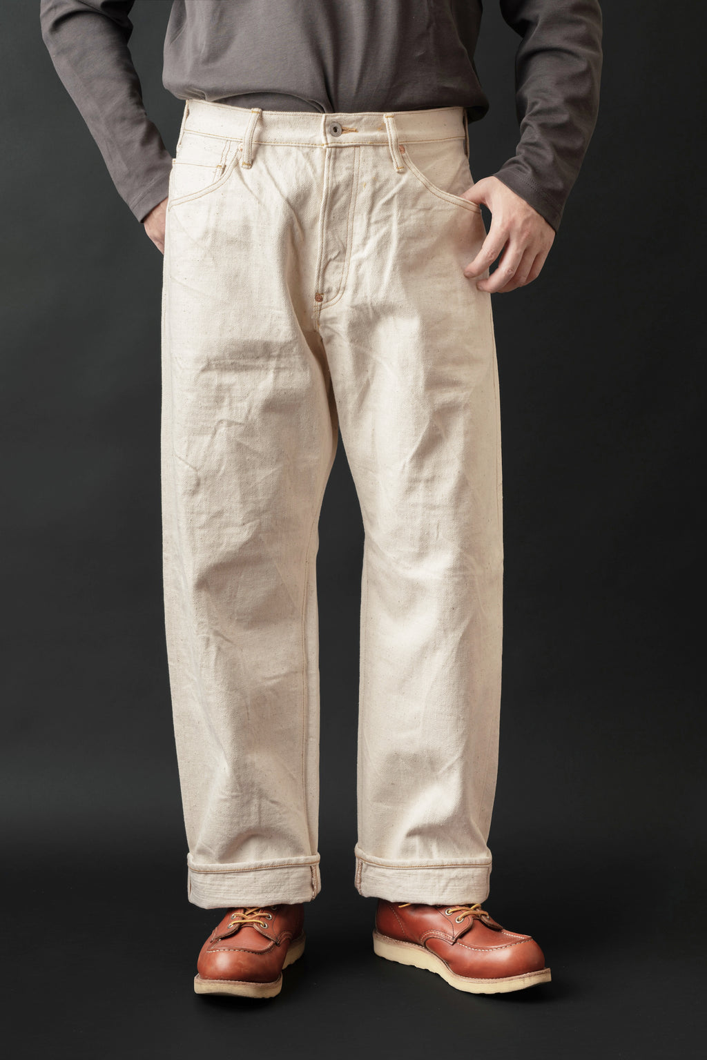 M1012RC (66) GR LABEL WILD DUCK JEANS Natural