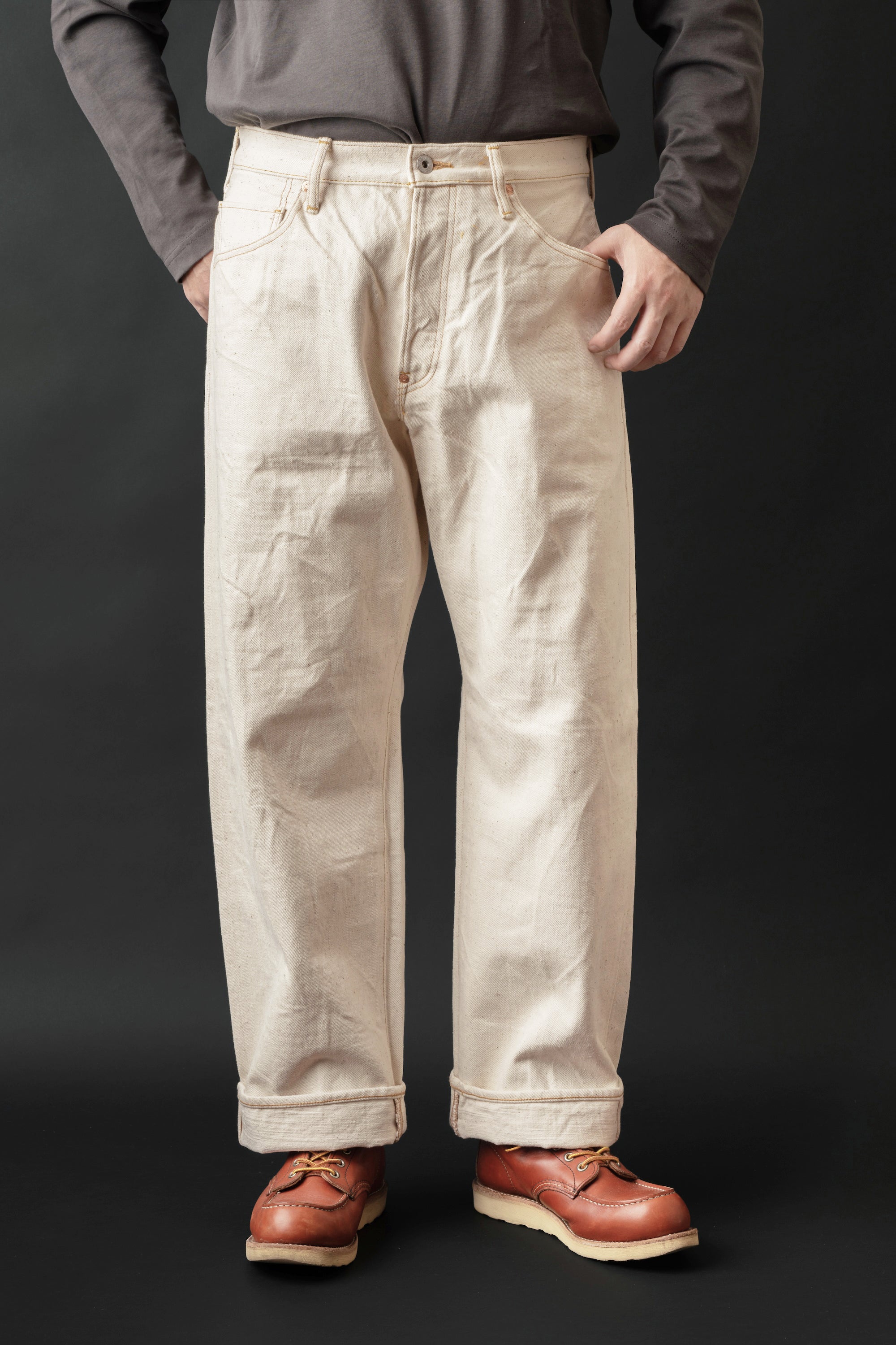 M1012RC (66) GR LABEL WILD DUCK JEANS Natural