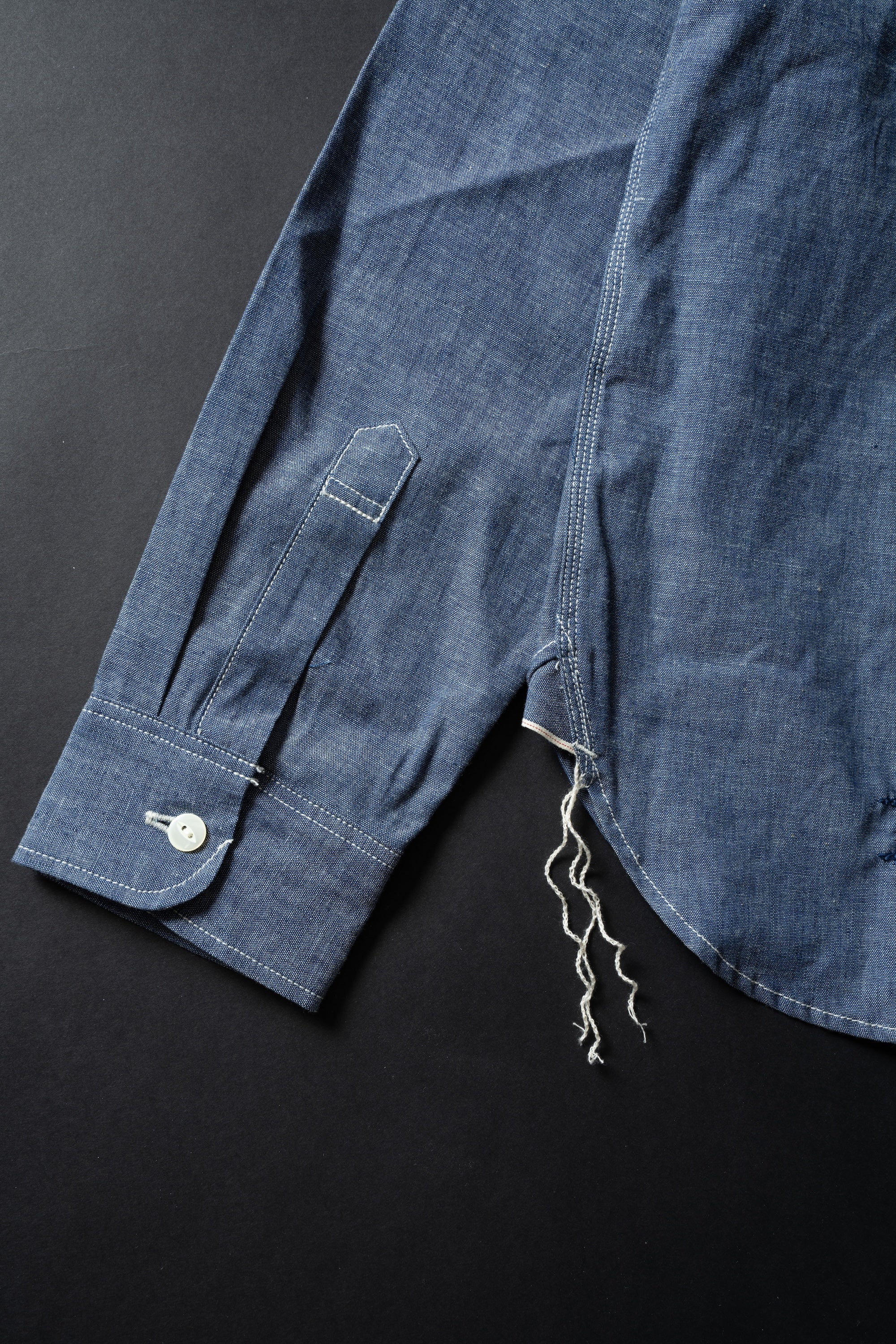 MS003R (01EB) Color Nep Selvedge Chambray Shirt