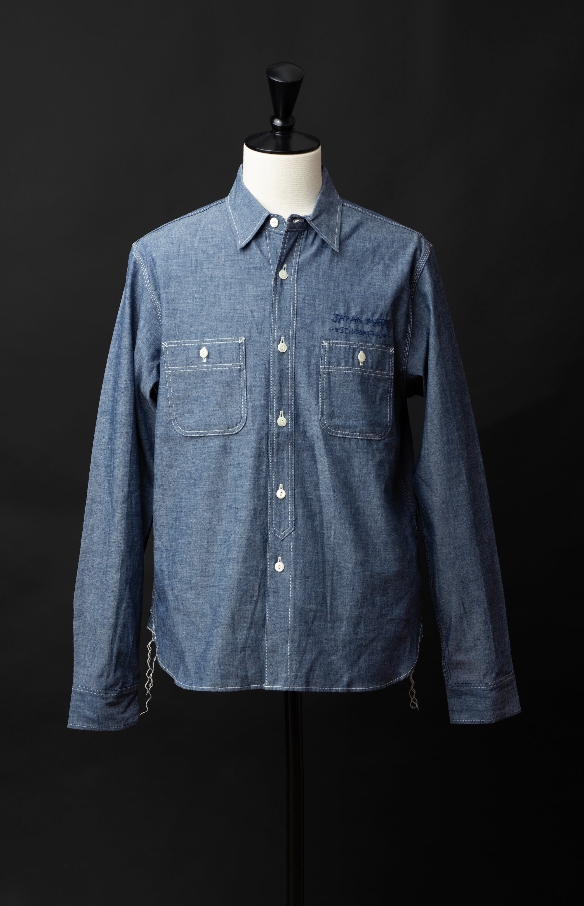 MS003R (01EB) Color Nep Selvedge Chambray Shirt