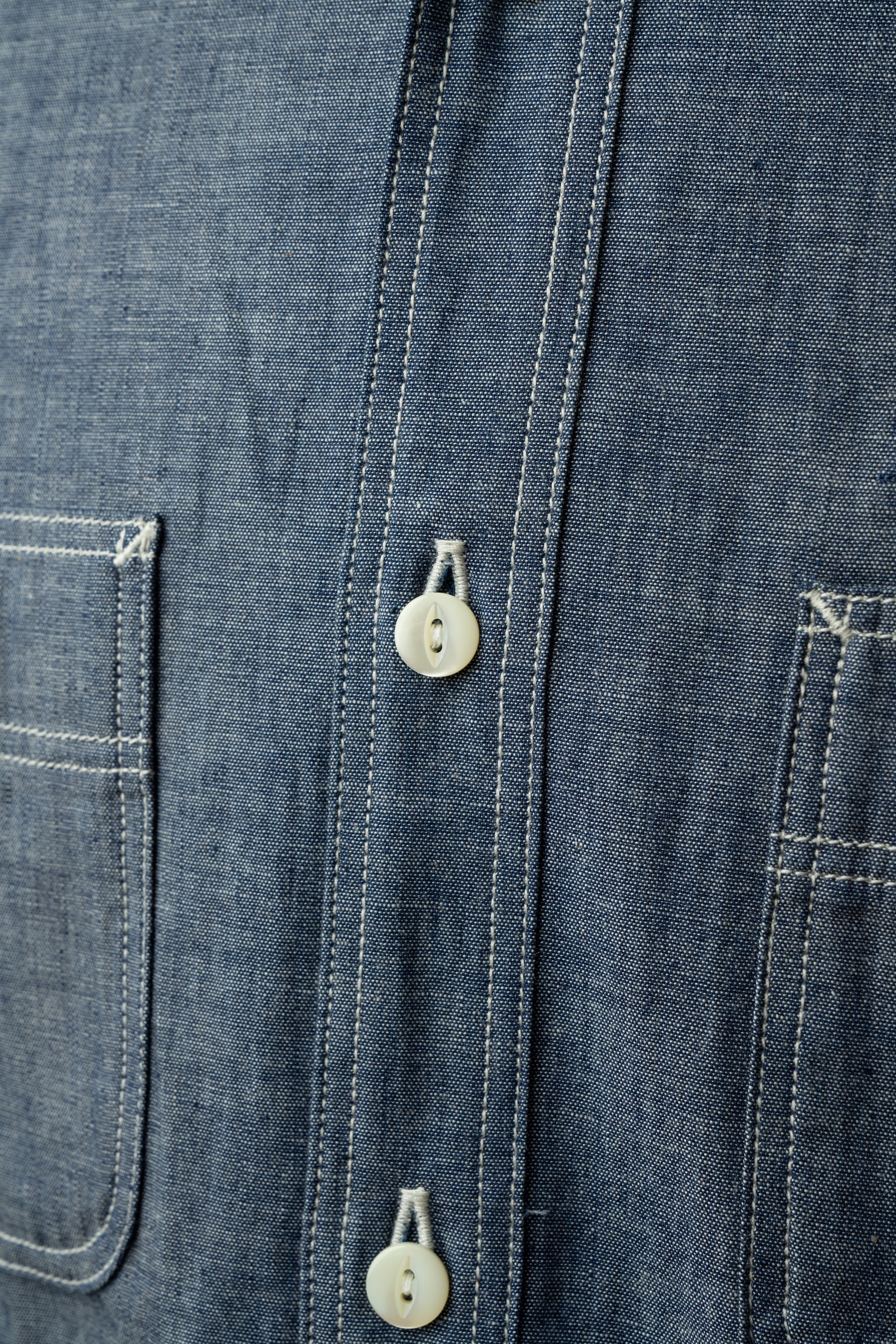 MS003R (01EB) Color Nep Selvedge Chambray Shirt