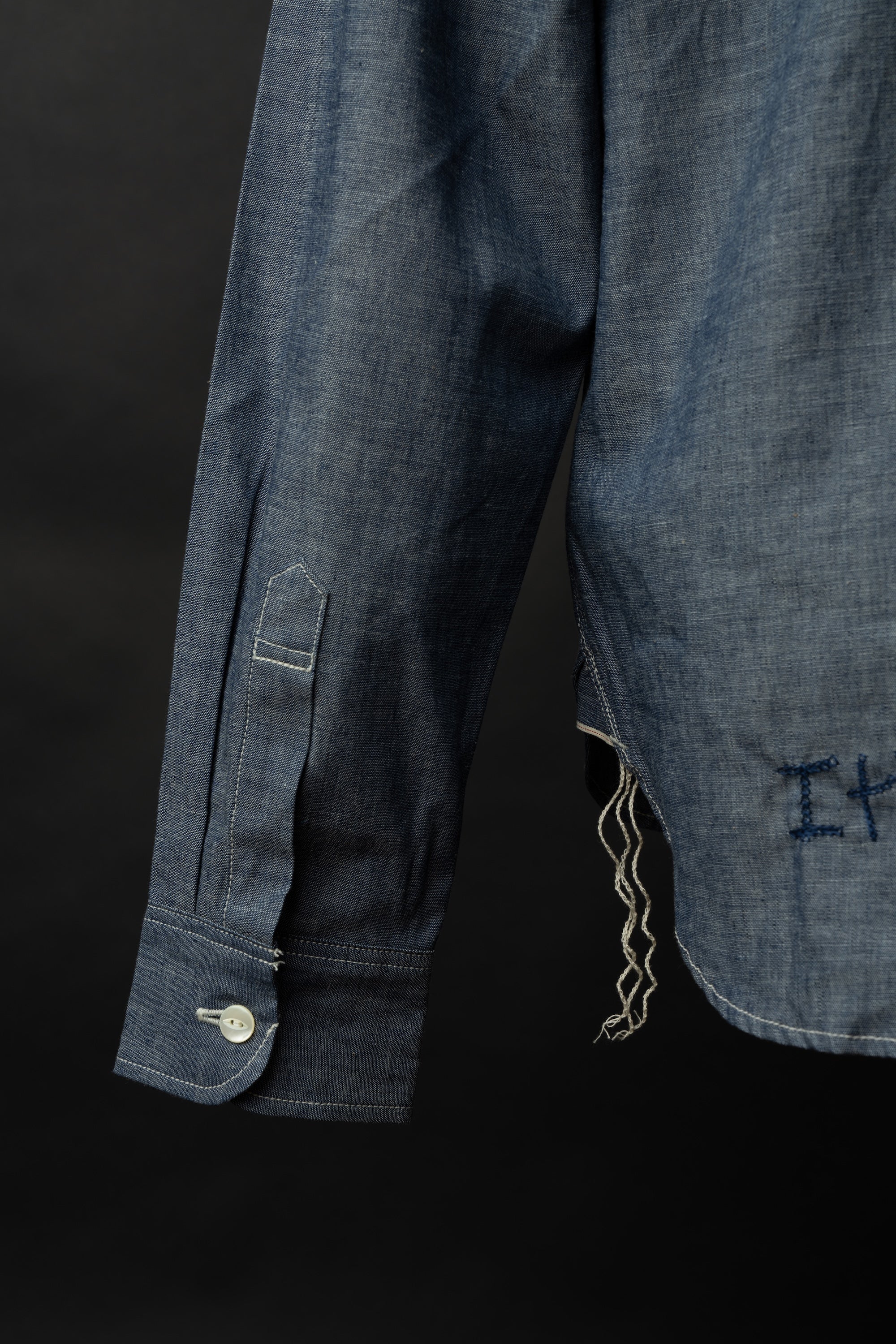 MS003R (01EB) Color Nep Selvedge Chambray Shirt