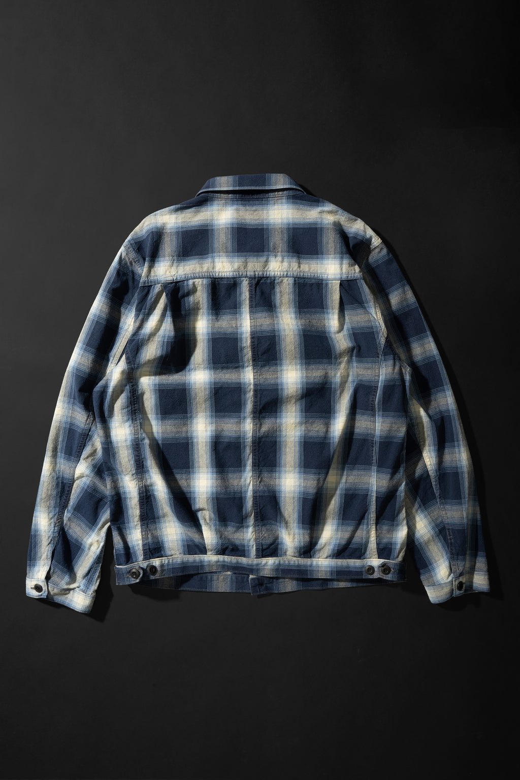 M6010J (ID01) INDIGO CHECK JACKET