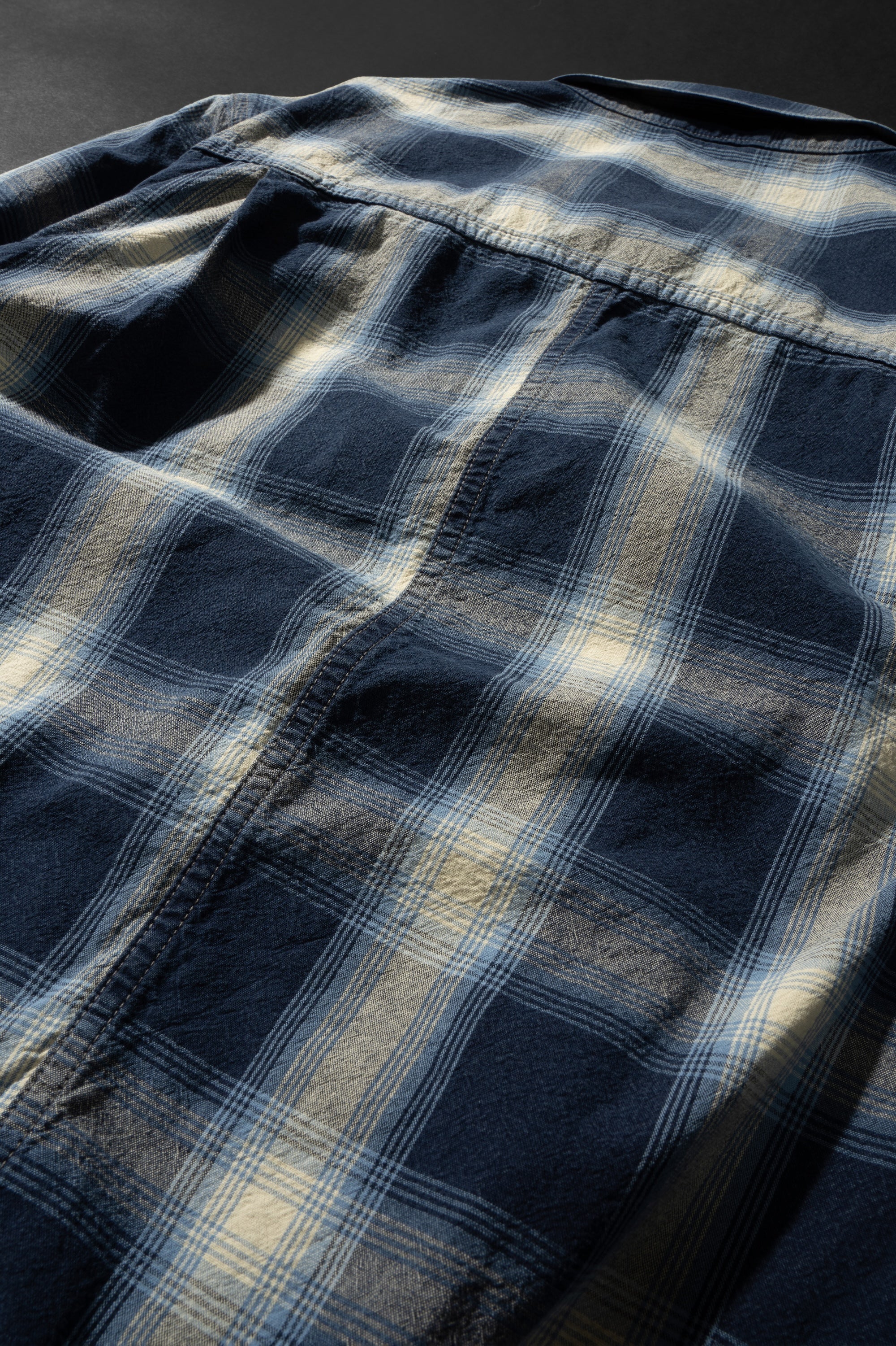 M6010J (ID01) INDIGO CHECK JACKET