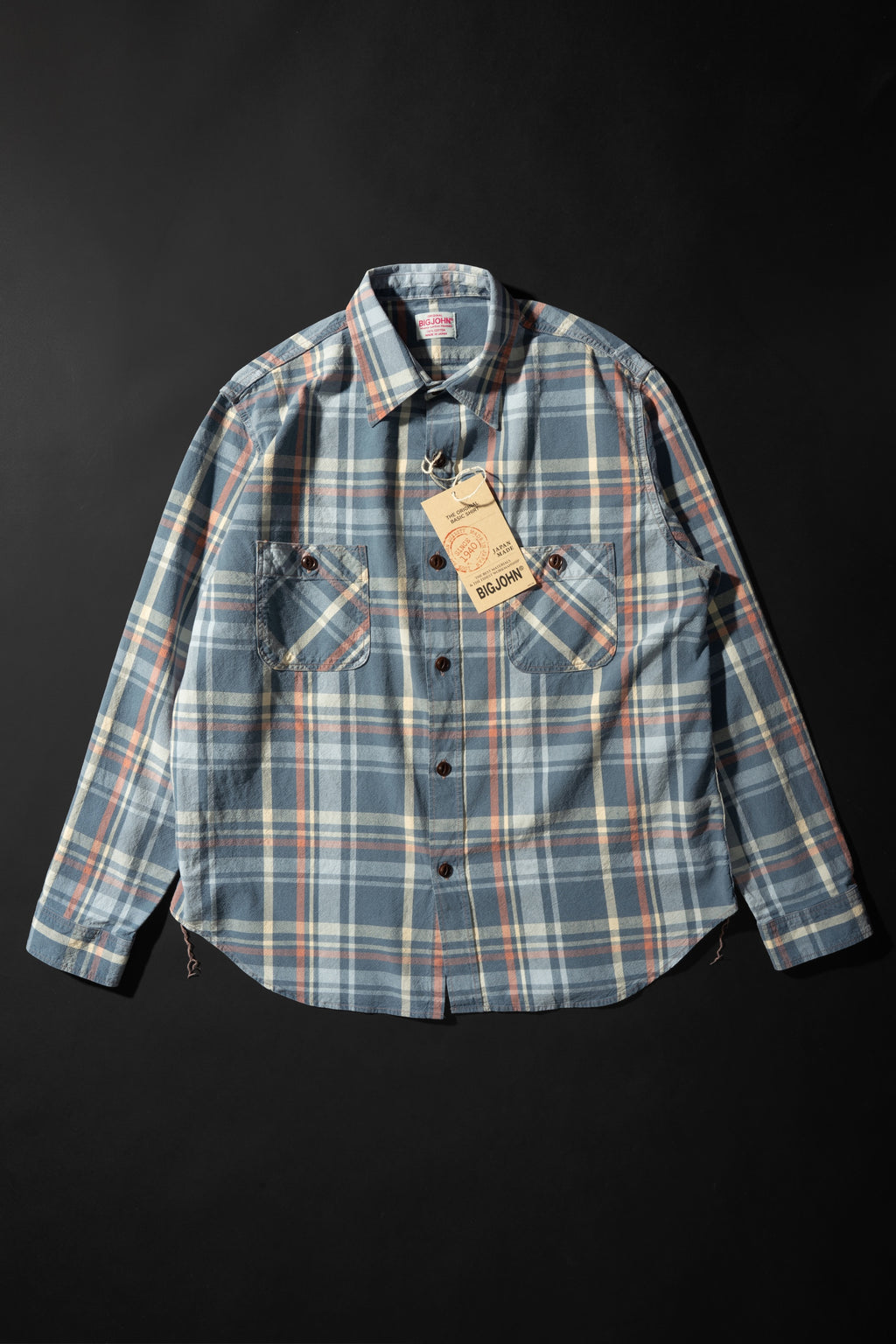 MS012G(ID02) INDIGO CHECK SHIRTS