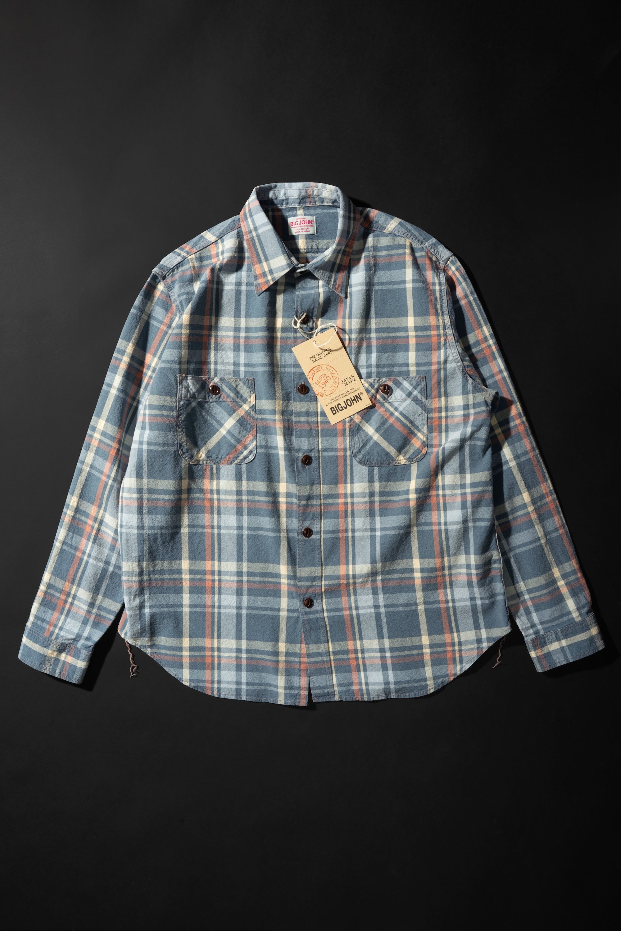MS012G(ID02) INDIGO CHECK SHIRTS