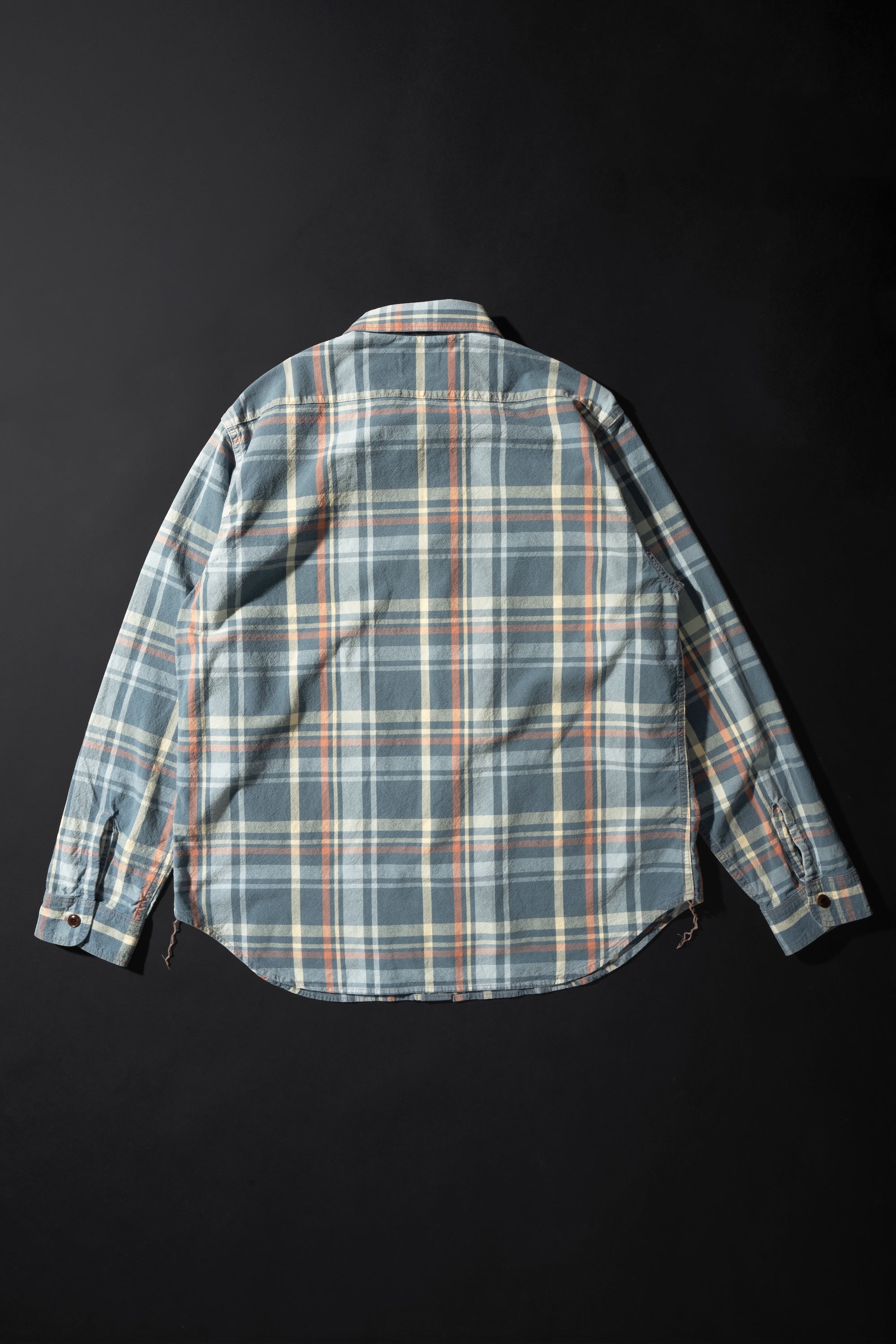 MS012G(ID02) INDIGO CHECK SHIRTS