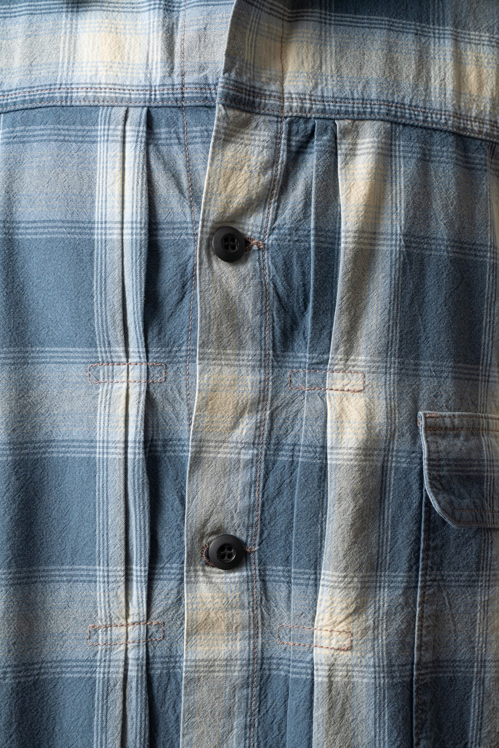 M6010J (ID02) INDIGO CHECK JACKET