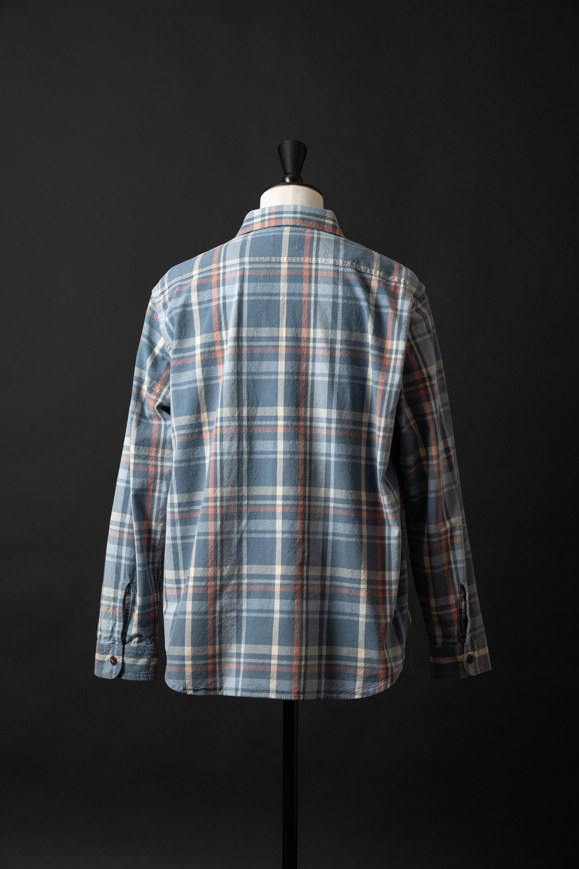 MS012G(ID02) INDIGO CHECK SHIRTS