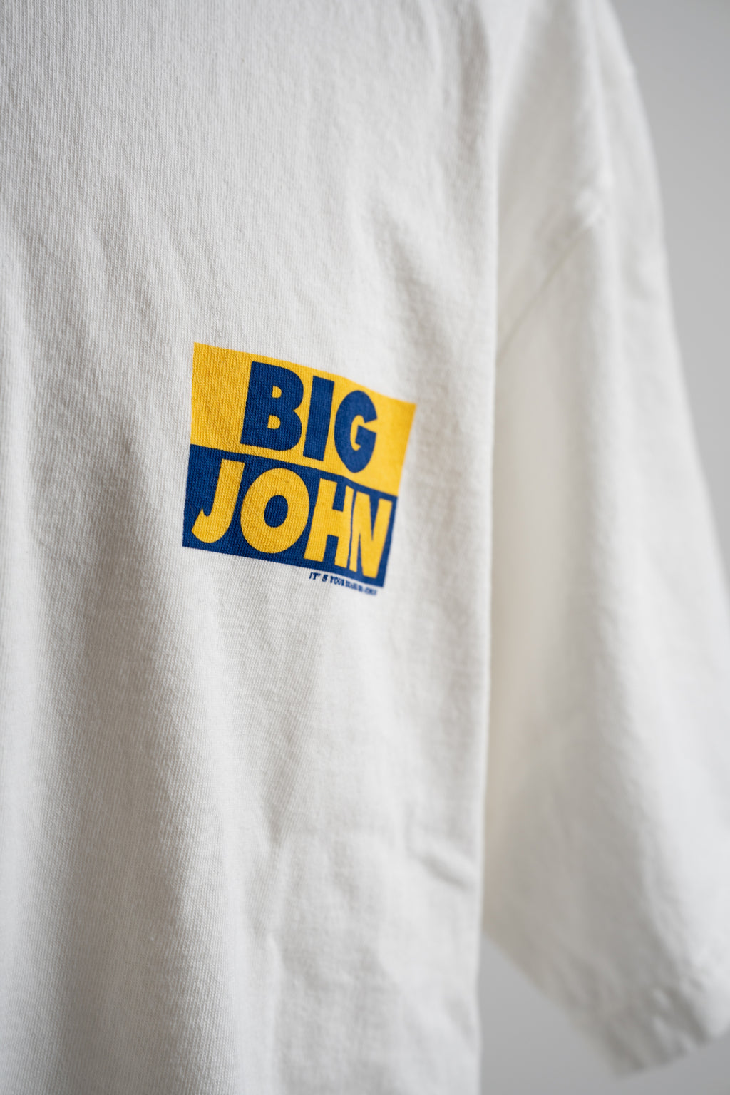 MTE002 (69) 丸胴 Tee BIG JOHN WHITE