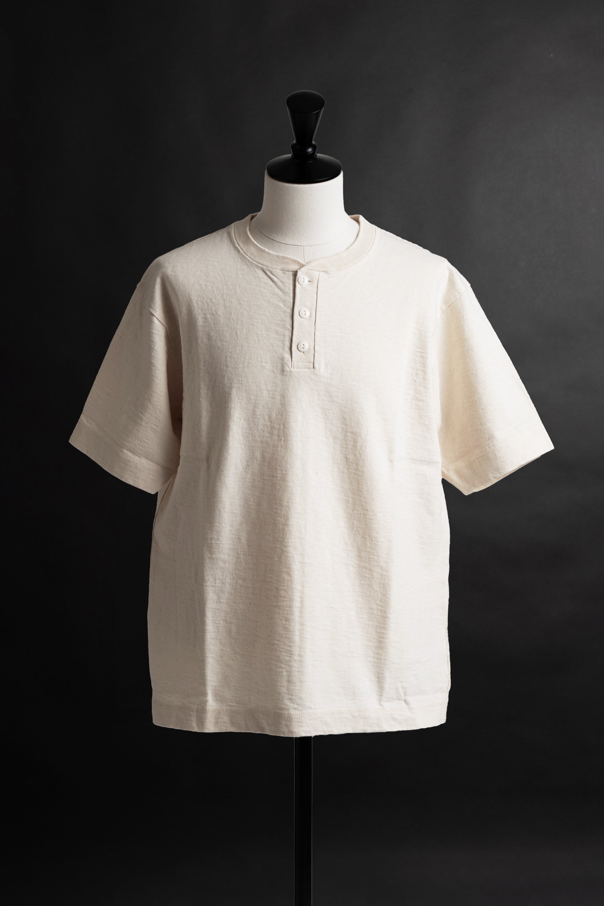 MTE006 (66) S/S HENLEY NECK T-SHIRT