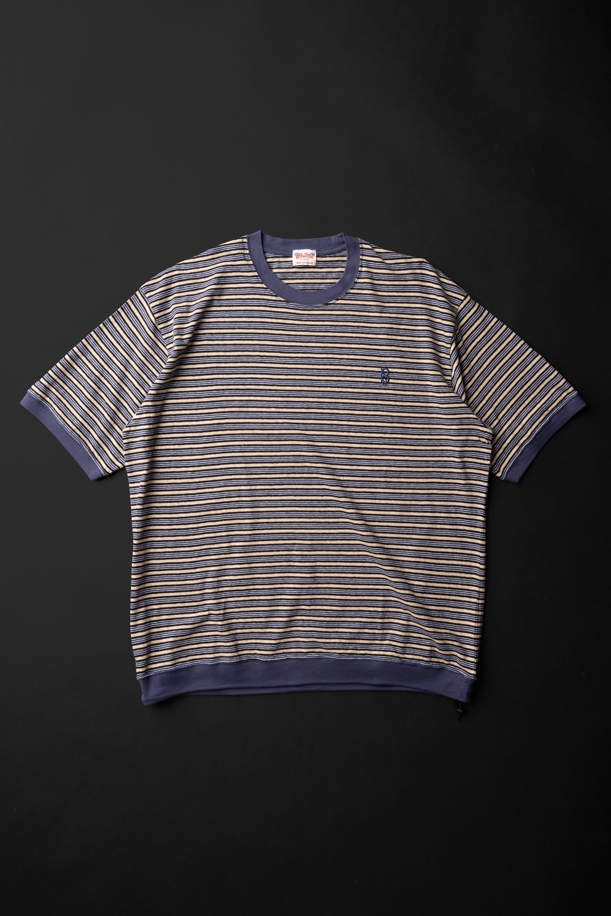 MTE019 (03)  S/S BORDER DRAW CORD Tee