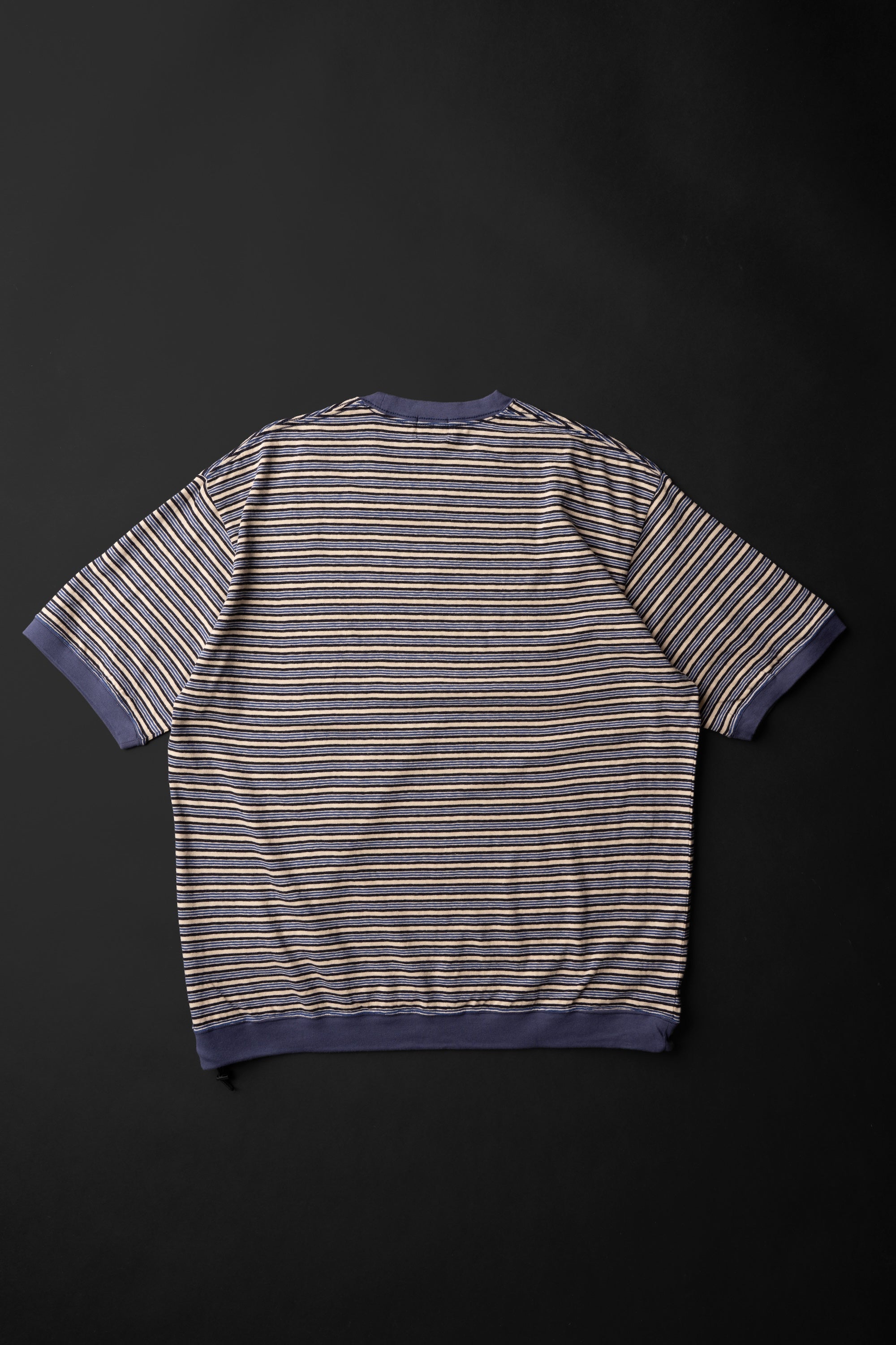 MTE019 (03)  S/S BORDER DRAW CORD Tee
