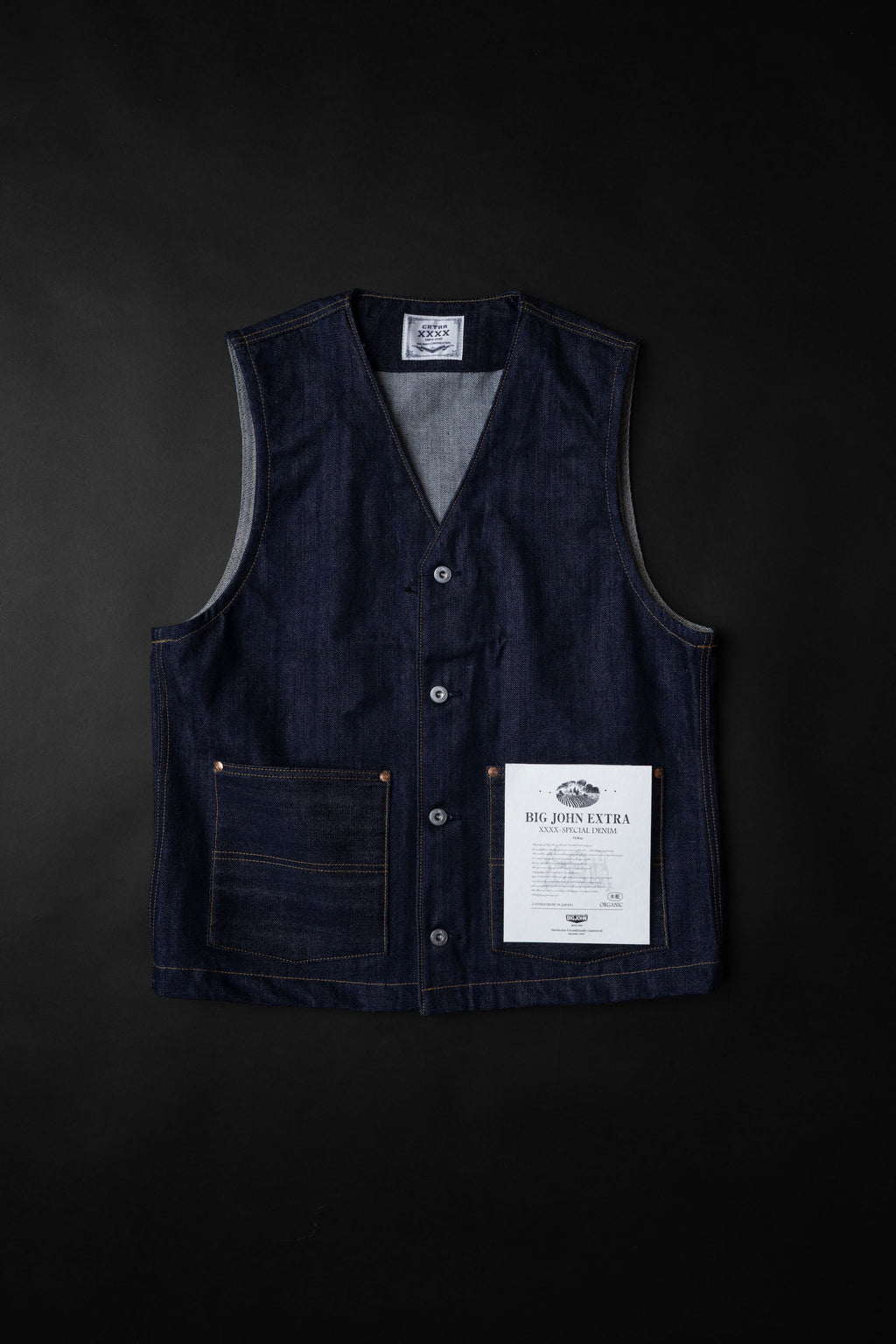 XX602BE (000)『XXXX-EXTRA』BUTTON UP VEST