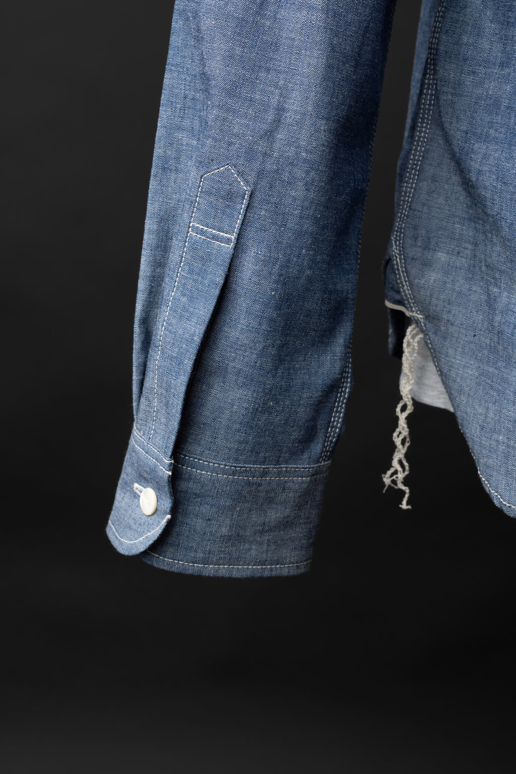 MS003R (01ER) Selvedge Chambray Shirt | Emb