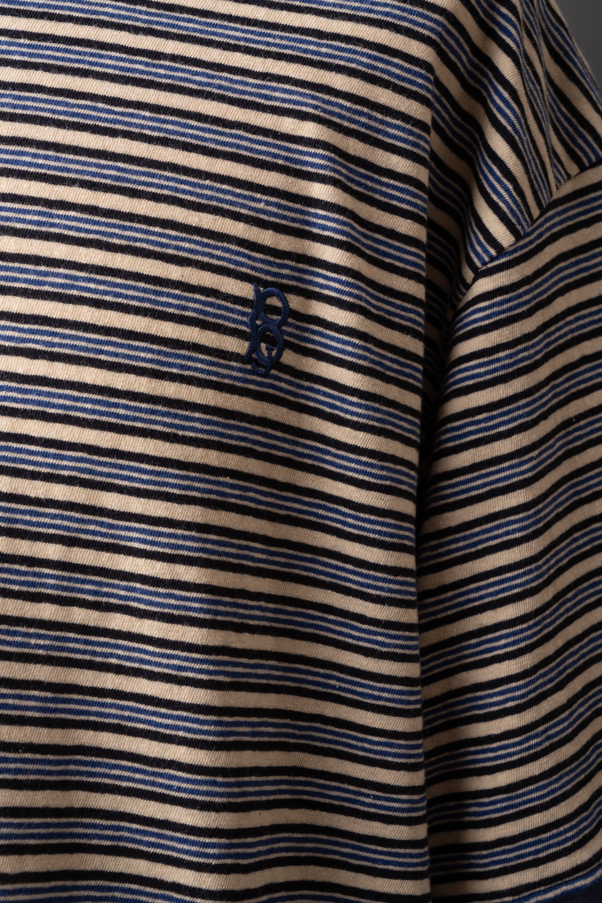 MTE019 (03)  S/S BORDER DRAW CORD Tee