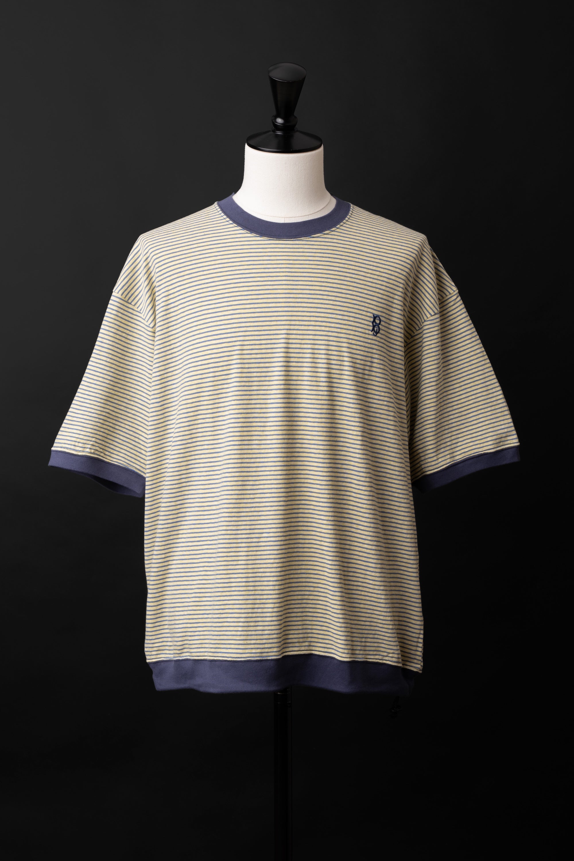 MTE019 (46) S/S BORDER DRAW CORD Tee
